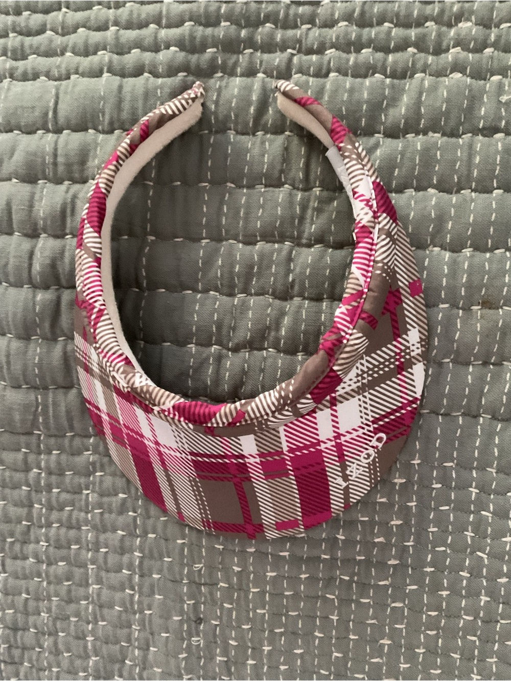 Izod Pink Plaid Visor